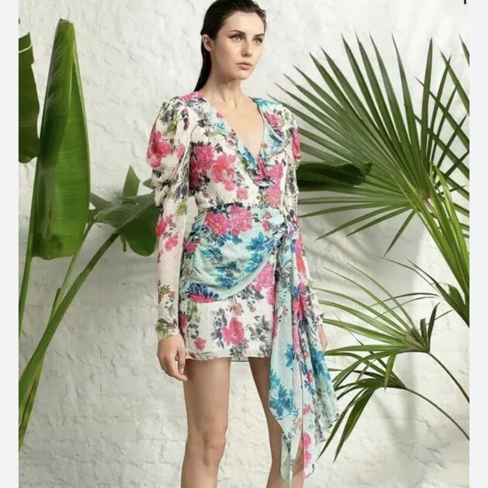 Rococo Sand Xandra Floral Mini Dress NWT